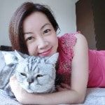 Portrait of ChingChing (in a better place 🌈), the cat